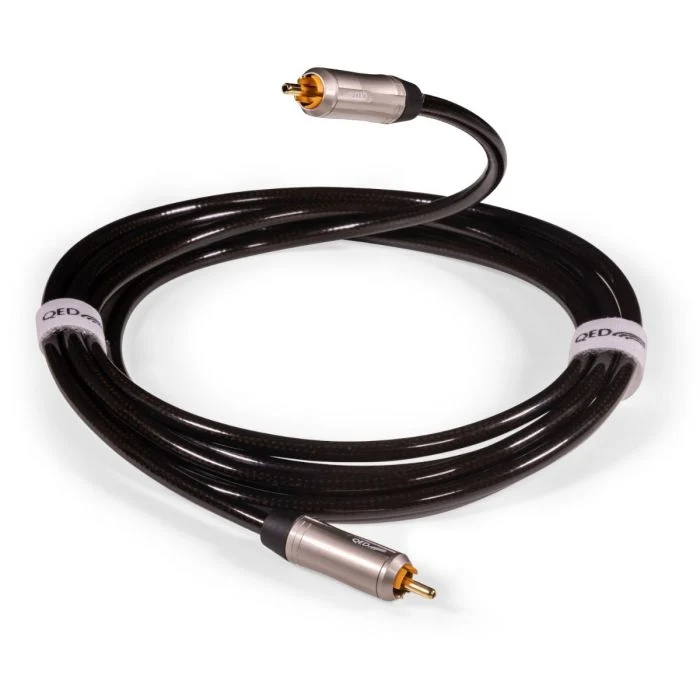 QED Reference Subwoofer 40 | Cable RCA para subwoofer | Graves más limpios, mejor ritmo y una conexión seria para integrar tu subwoofer como debe ser