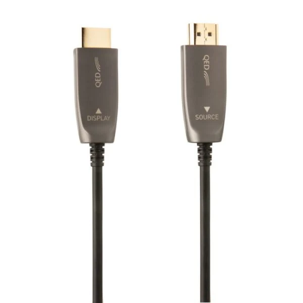 QED Performance Optical HDMI LSZH | Cable HDMI óptico activo | 8K, 48 Gb/s y largo alcance real para instalaciones profesionales