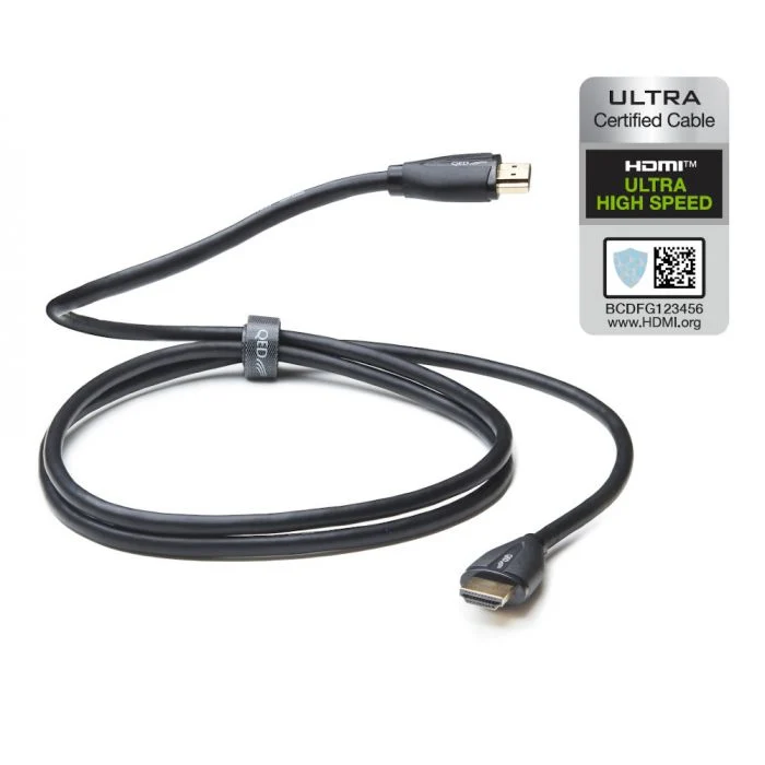 QED Performance Ultra High Speed HDMI | Cable HDMI de alto desempeño | 8K, 4K a 120 Hz y una conexión seria para cine, gaming y audio de alto nivel