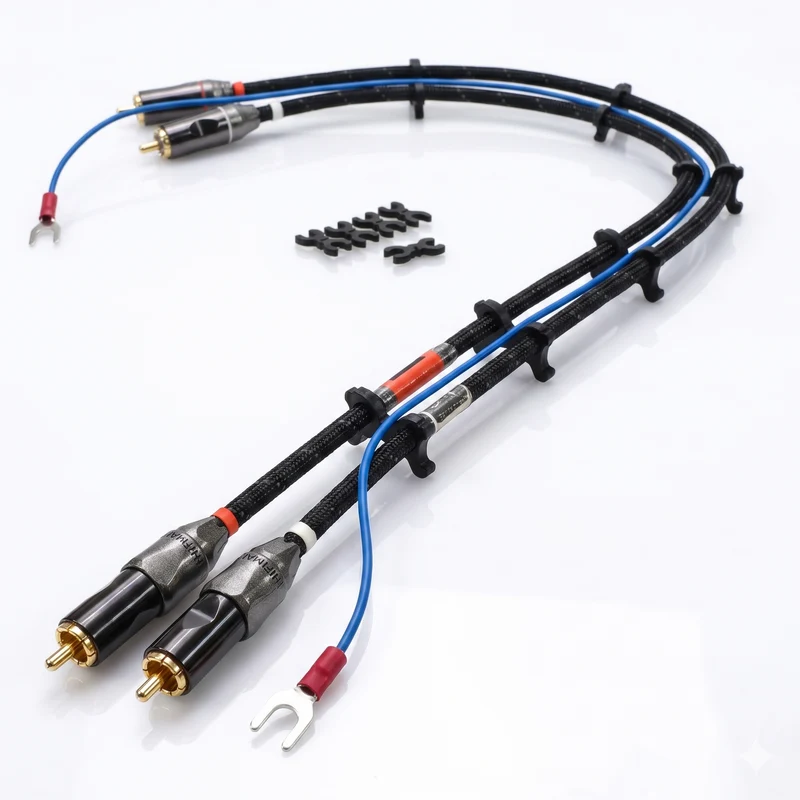 Handcraft RCA para Tornamesa Sil-Be | Interconexión phono con tierra | Más limpieza, más refinamiento y una conexión seria para tu sistema analógico