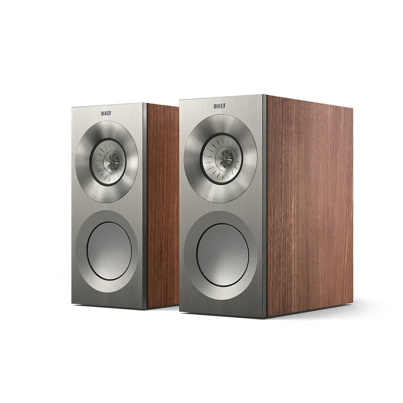 Reference 1 Meta Walnut - Par de Bocinas de Librero