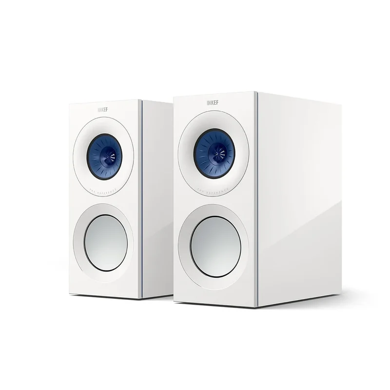Reference 1 Meta White / Blue - Par de Bocinas de Librero