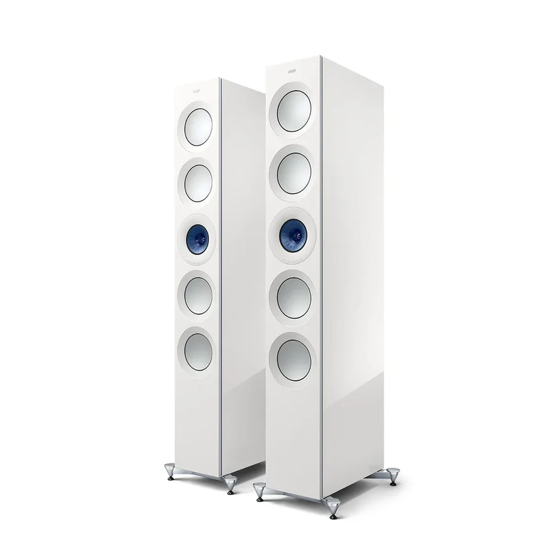 Reference 5 Meta White / Blue - Par de Bocinas de Piso