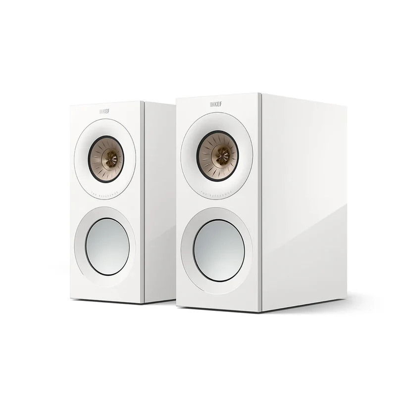 Reference 1 Meta White / Champagne - Par de Bocinas de Librero