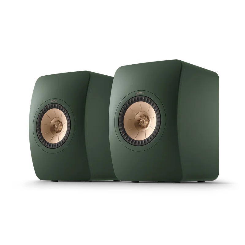 LS50 Meta Moss Green - Par de Bocinas de Librero