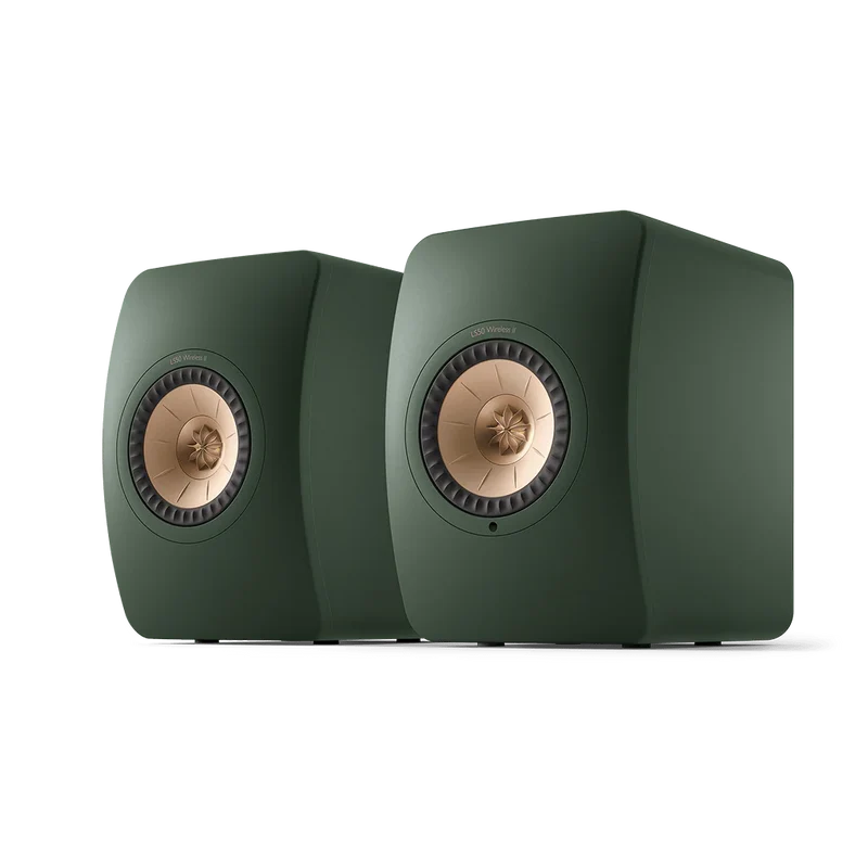 LS50 Wireless II Moss Green - Par de Bocinas de Librero
