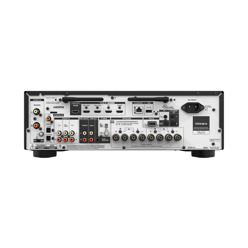 🎵 Integra DTM-7.4 | Receptor Estéreo Hi-Fi Clase G 110 W con HDMI 8K, Roon Ready y Phono MM/MC | JMI Audio