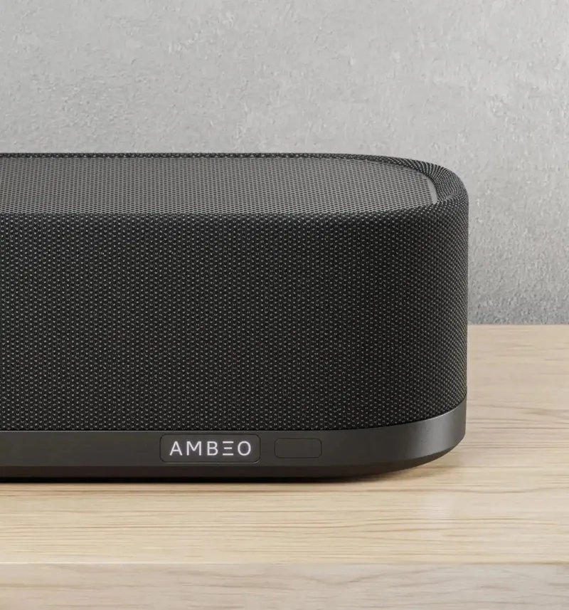 Sennheiser AMBEO Soundbar Plus | Barra de sonido premium con sonido 3D inmersivo | Cine en casa grande desde una sola barra | JMI Audio