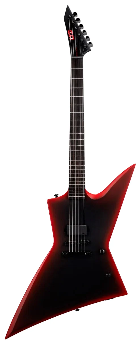 ESP LTD EXL BLACK METAL II BRBS GUITARRA ELECTRICA BLACK RED BURST SATIN