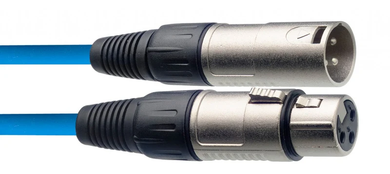 AUVISA SMC6 CBL CABLE MICROFONO XLR 6 METROS AZUL
