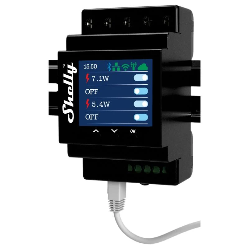 Pro 4PM 4voudige DIN-rail schakelaar met Stroommeting