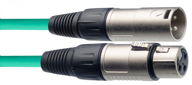 AUVISA SMC10 CGR CABLE MICROFONO XLR 10 METROS VERDE