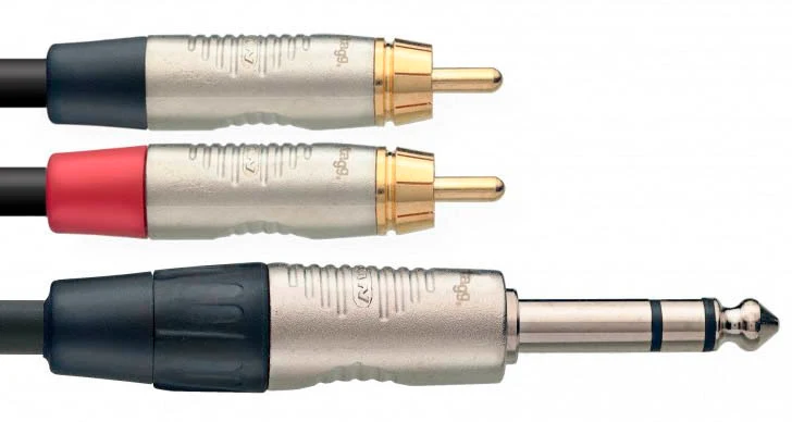 AUVISA NYC3 PS2CMR CABLE JACK ESTEREO 2 X RCA 3 METROS