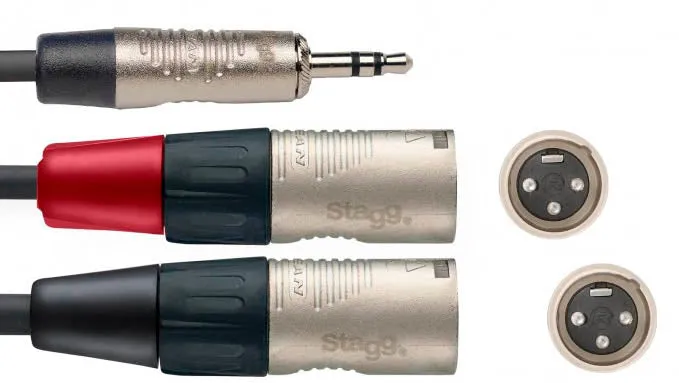 AUVISA NYC3 MPS2XMR CABLE MINIJACK ESTEREO 2 X XLR MACHO 3 METROS