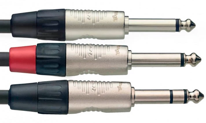 AUVISA NYC1 PS2PR CABLE JACK ESTEREO 2 X JACK 1 METRO