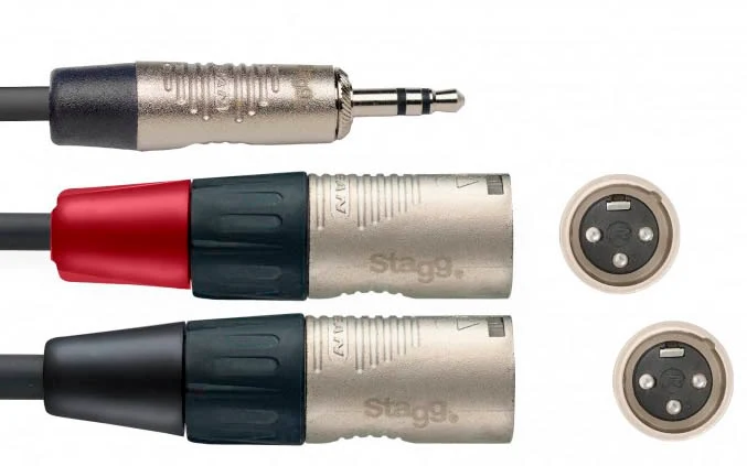 AUVISA NYC1 MPS2XMR CABLE MINIJACK ESTEREO 2 X XLR MACHO 1 METRO