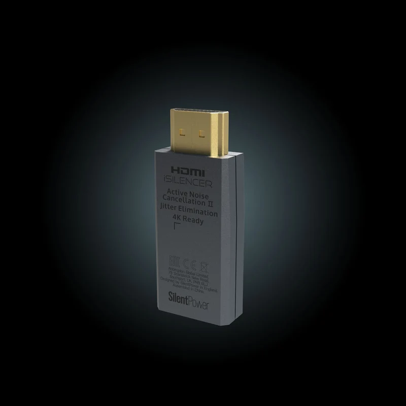 🖥️ Silent Power HDMI iSilencer 2 | Condicionador HDMI con ANC, eliminación de jitter y protección contra picos | JMI Audio