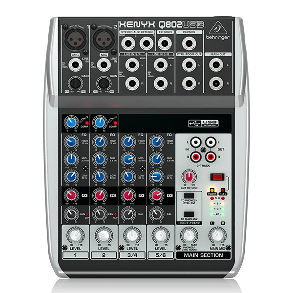 Q802USB - Mezcladora Análoga