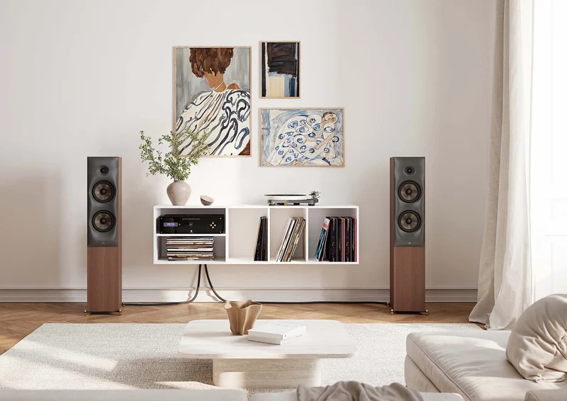 Revival Audio Sprint 4 | Bocinas de Torre HiFi de Diseño Francés | Dinamismo, Estilo y Sonido Grande | JMI Audio
