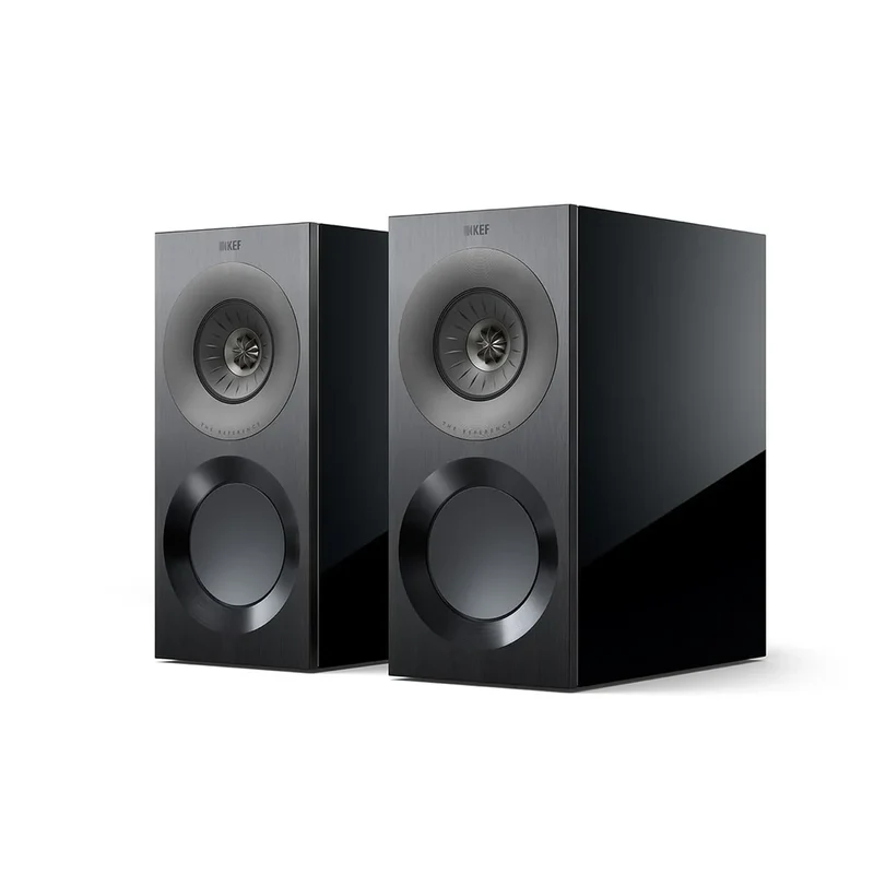 Reference 1 Meta Black - Par de Bocinas de Librero