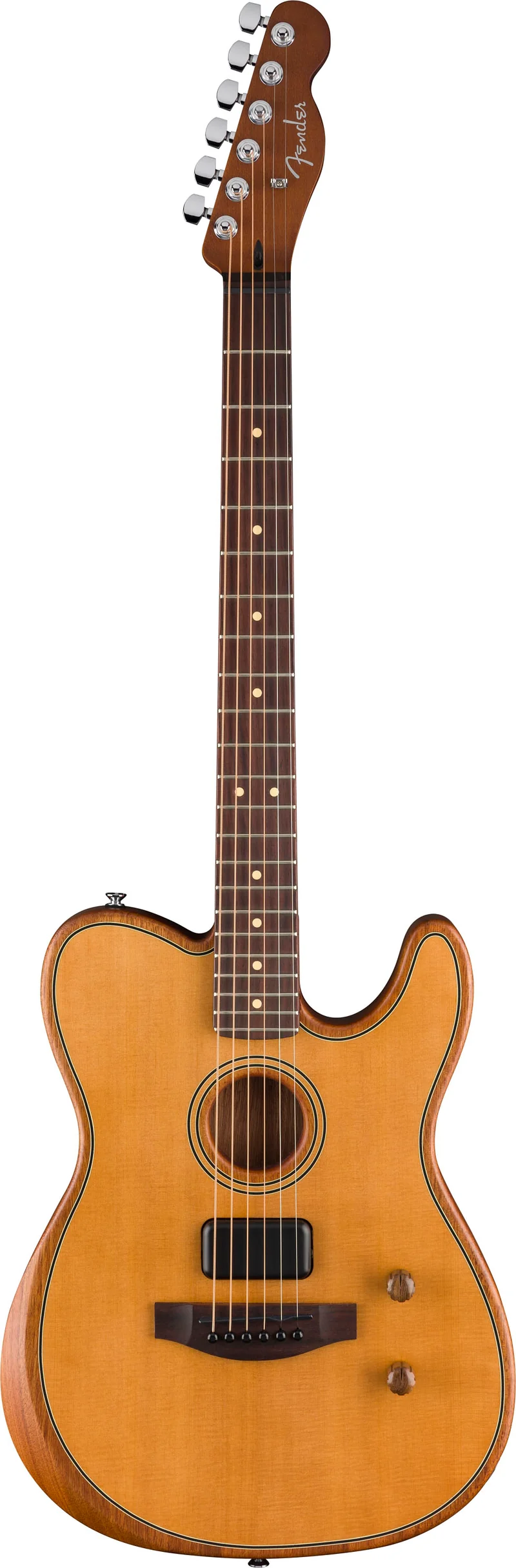 FENDER ACOUSTASONIC STANDARD TELECASTER GUITARRA ELECTROACUSTICA AGED NATURAL