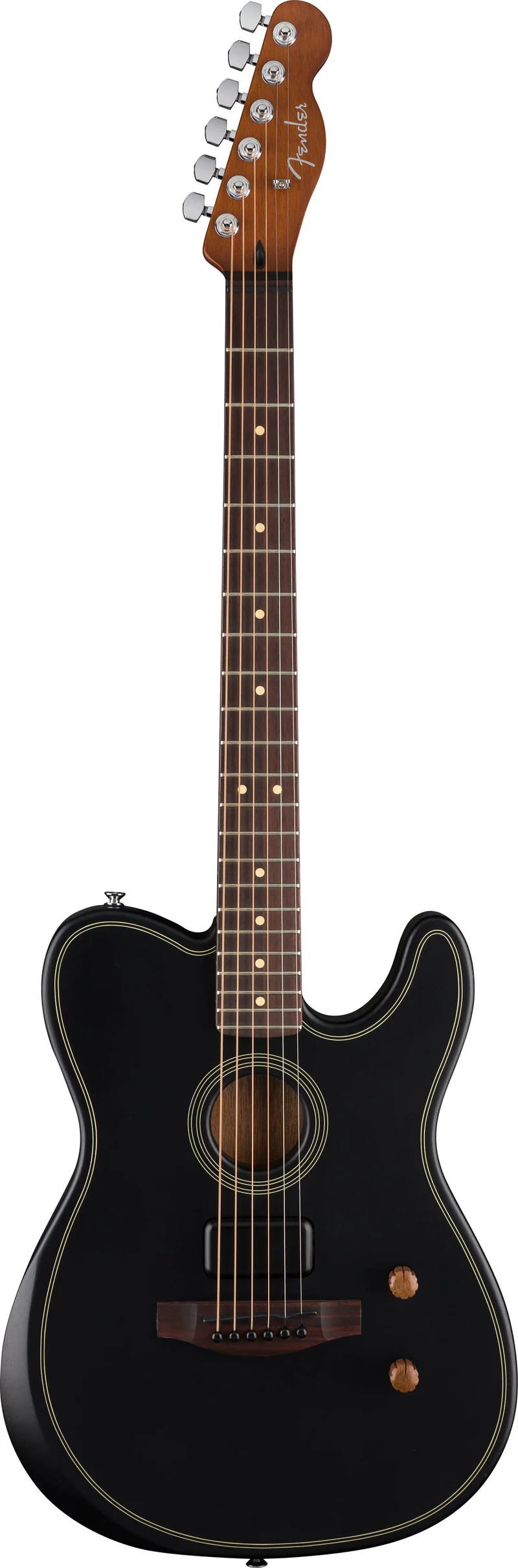 FENDER ACOUSTASONIC STANDARD TELECASTER GUITARRA ELECTROACUSTICA NEGRA