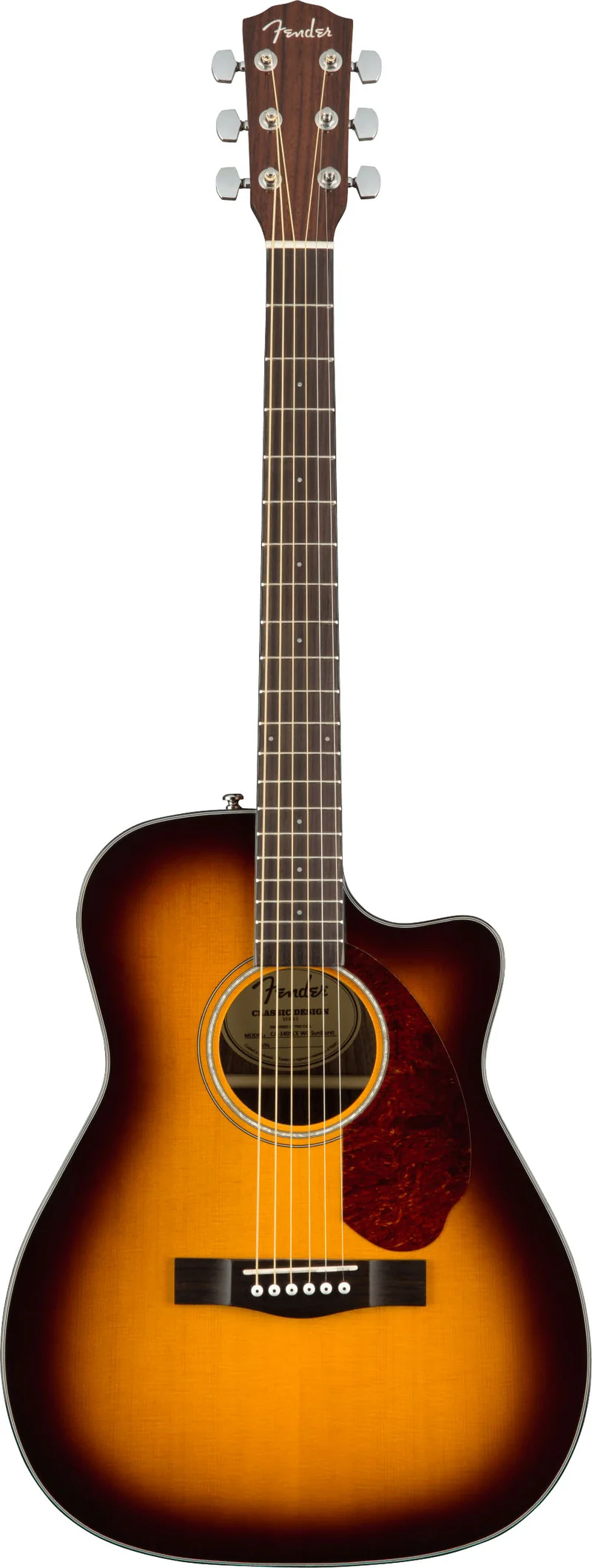 FENDER CC140SCE CONCERT GUITARRA ELECTROACUSTICA SUNBURST CON ESTUCHE