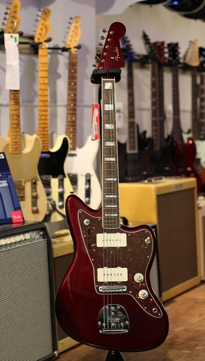 FENDER TROY VAN LEEUWEN JAZZMASTER RW GUITARRA ELECTRICA OXBLOOD