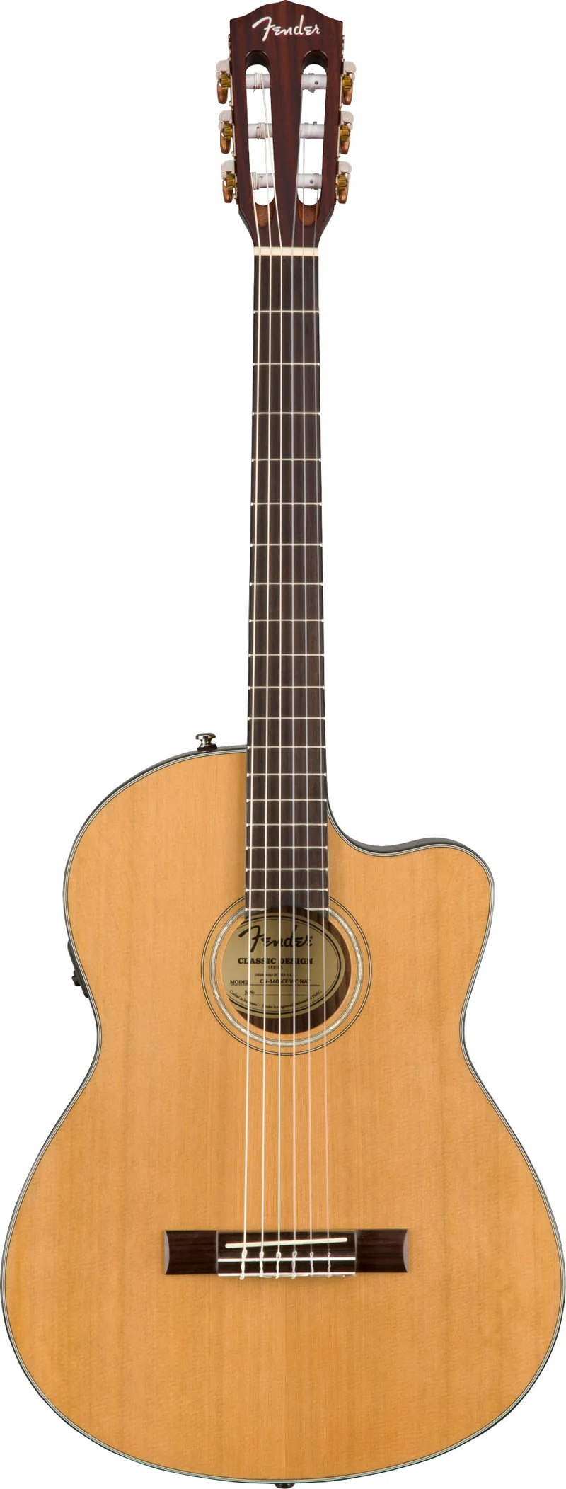 FENDER CN140SCE NAT WN GUITARRA ESPAÑOLA ELECTRIFICADA NATURAL
