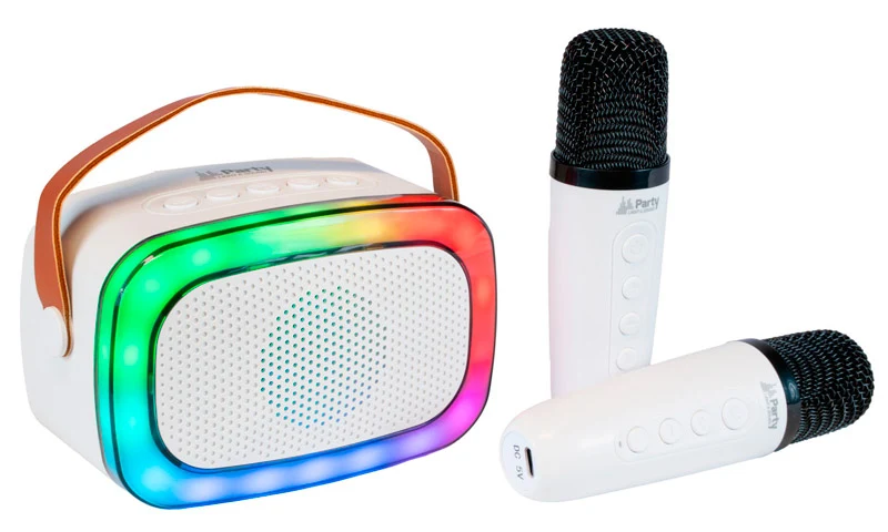 PARTY KARAKID20 ALTAVOZ PORTATIL BLUETOOTH CON 2 MICROFONOS INALAMBRICOS