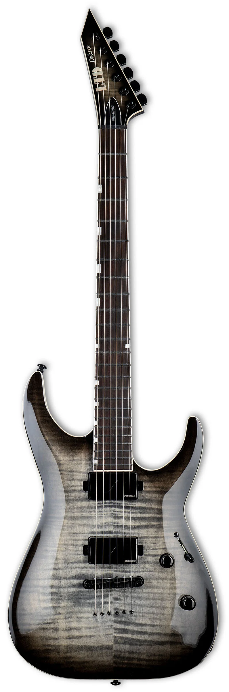 ESP LTD MH-1000NT FM CB GUITARRA ELECTRICA CHARCOAL BURST