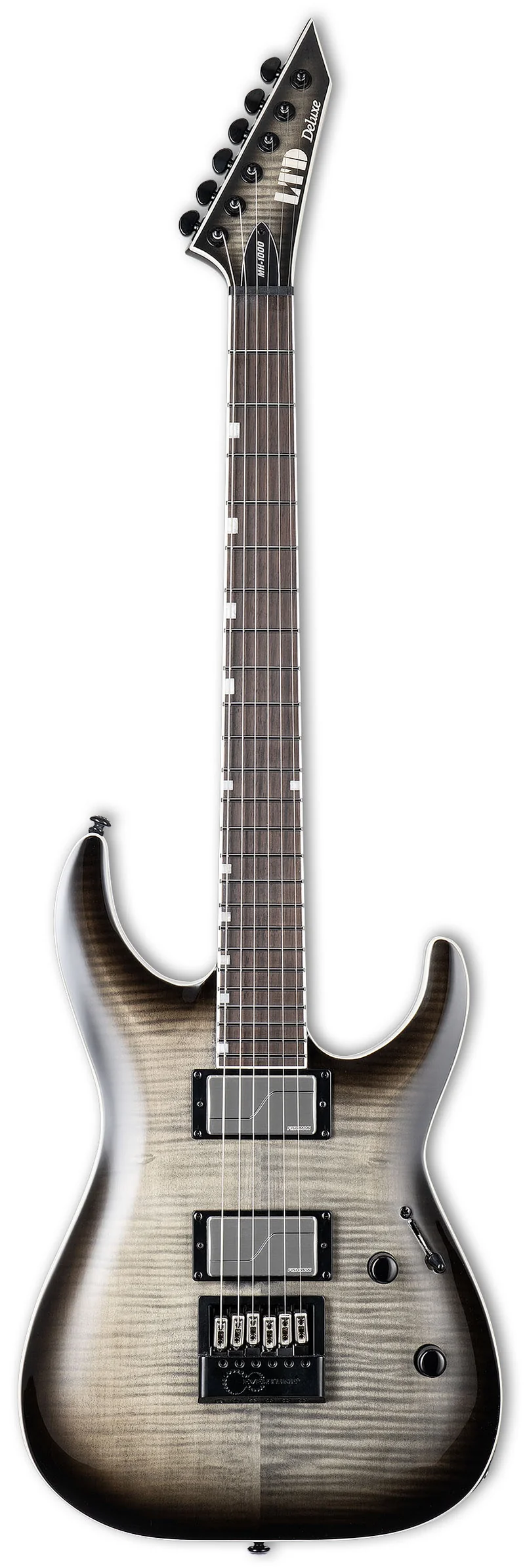 ESP LTD MH-1000 EV FM CB EVERTUNE GUITARRA ELECTRICA CHARCOAL BURST