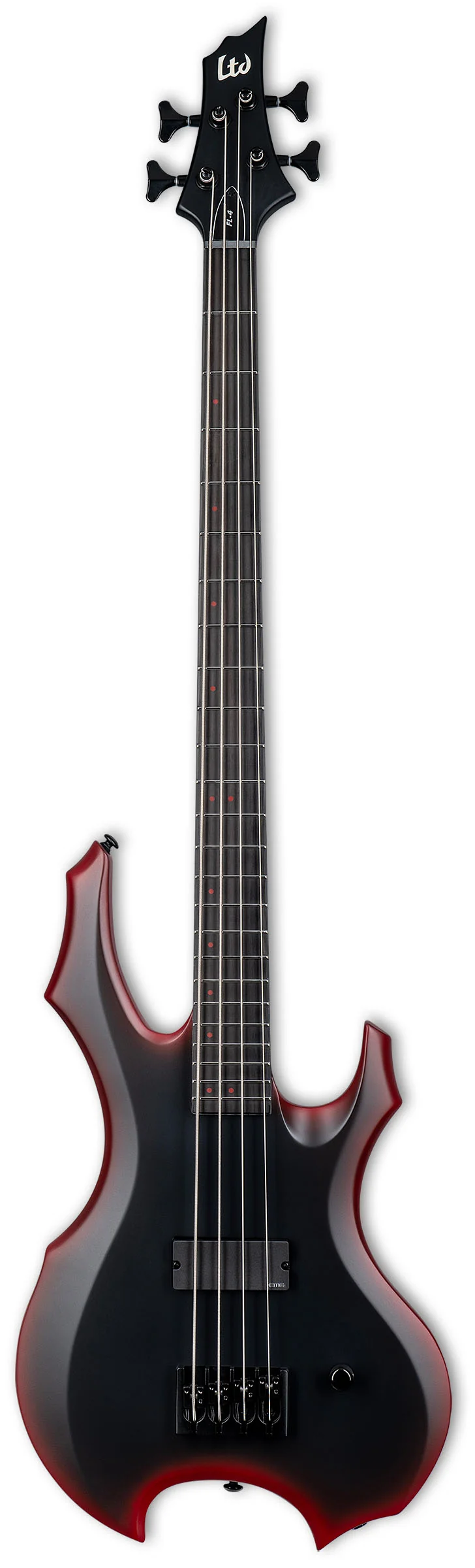 ESP LTD FL4 BRBS FRED LECLERCQ SIGNATURE BAJO ELECTRICO BLACK RED BURST SATIN