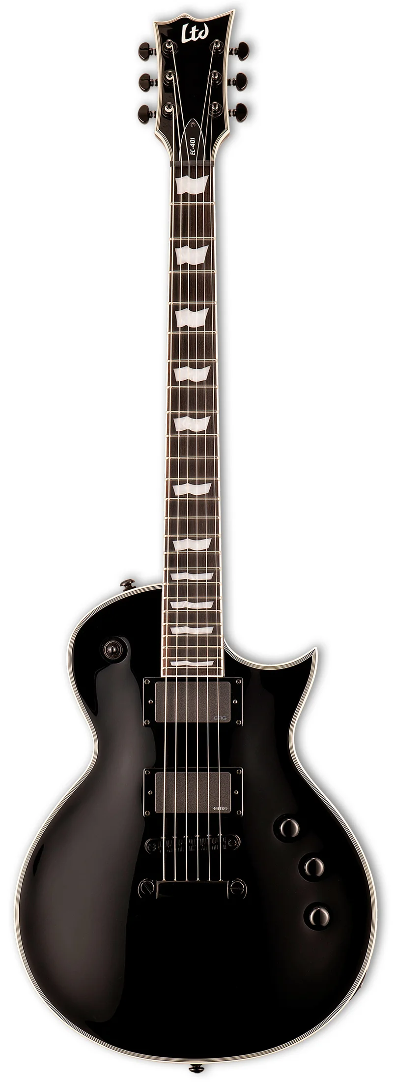 ESP LTD EC401 BLK GUITARRA ELECTRICA NEGRA.