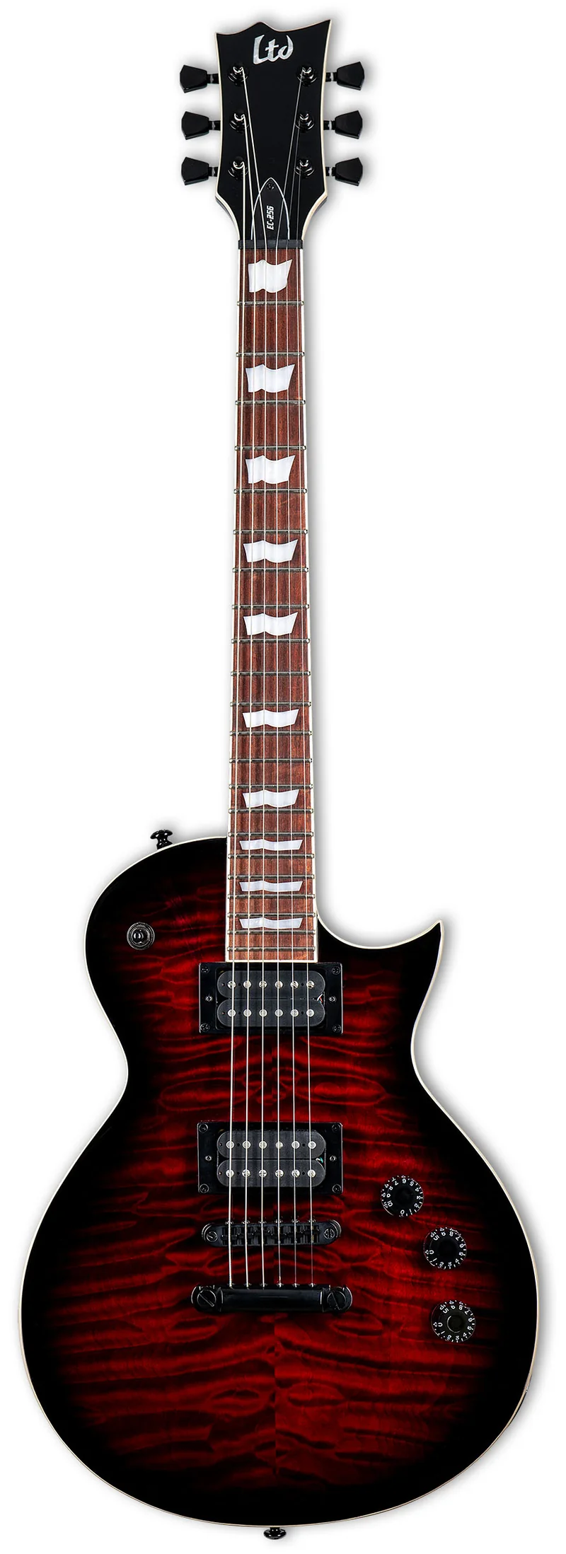 ESP LTD EC256QM STBC GUITARRA ELECTRICA SEE THRU BLACK CHERRY