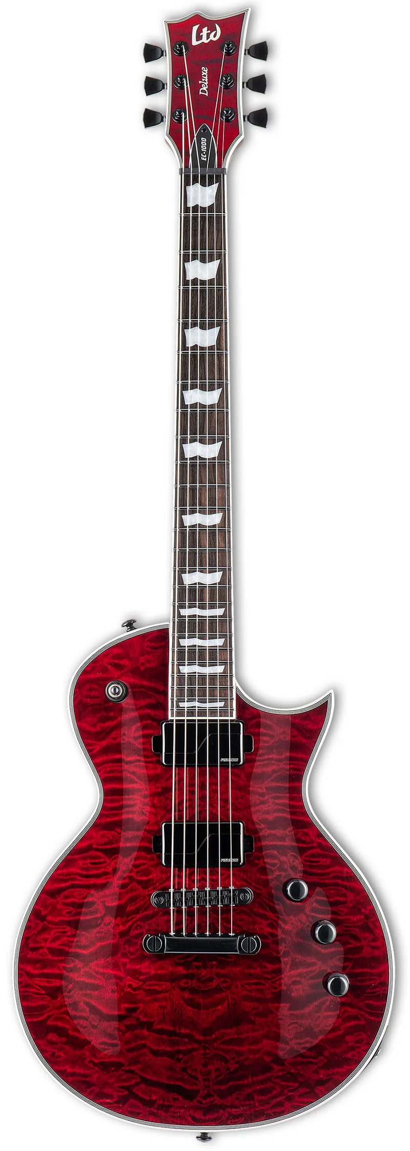 ESP LTD EC-1000 STBC FISHMAN FLUENCE GUITARRA ELECTRICA SEE THRU BLACK CHERRY