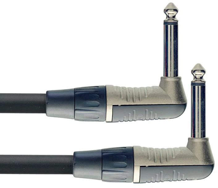 AUVISA NPC010LR CABLE PEDALES JACK ACODADOS 10 CM