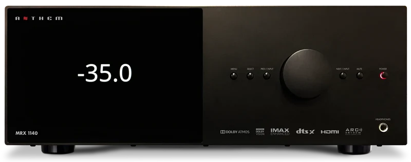 MRX 1140 8K Receptor AV de 15.2 Canales 140 W por canal | Anthem
