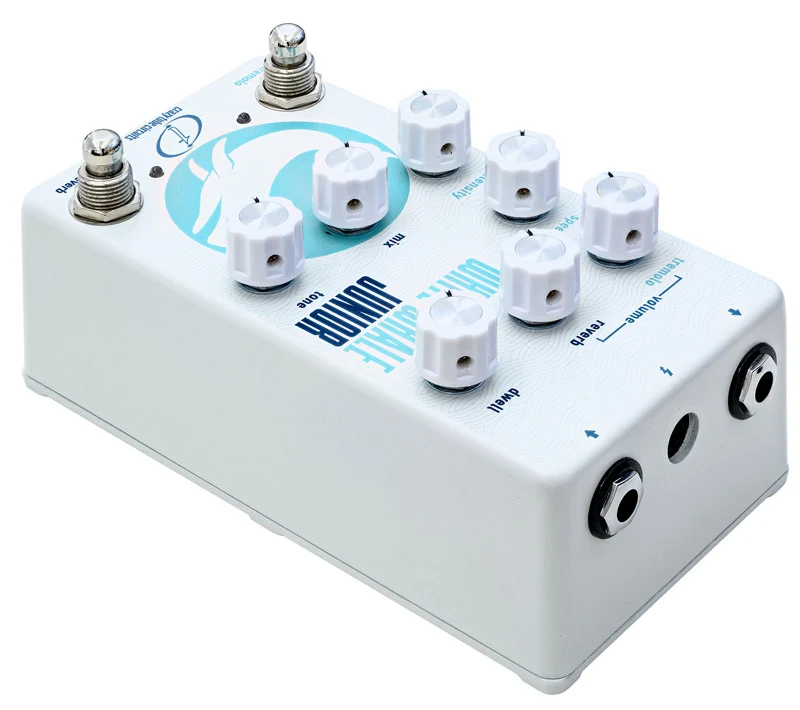 CRAZY TUBE CIRCUITS WHITE WHALE JR PEDAL REVERB CON TREMOLO