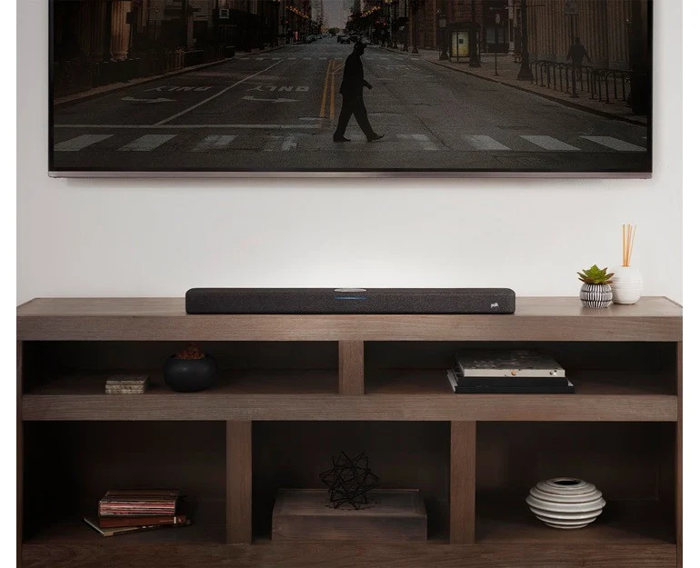 REACT Barra de sonido para cine en casa con Alexa integrada | POLK AUDIO
