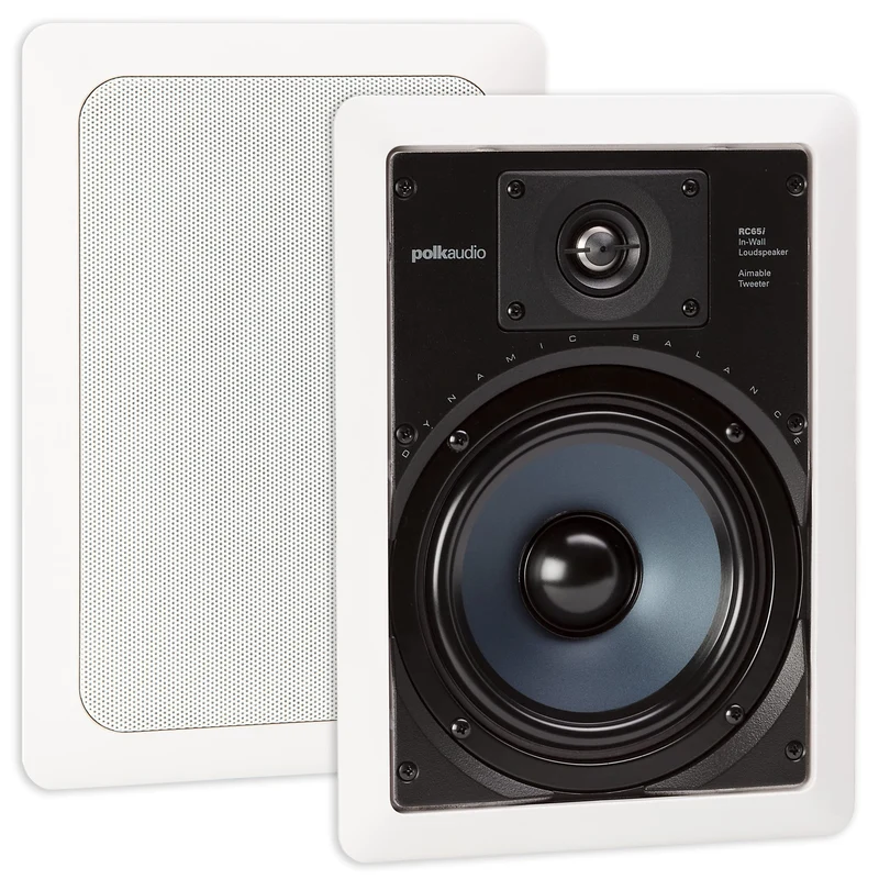 Polk RC65i (par) | Bocinas empotrables en pared | Más cuerpo, instalación discreta y gran opción para cine en casa o audio distribuido | JMI Audio