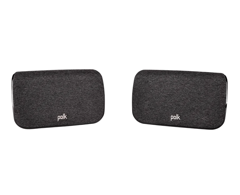 Polk SR2 Surrounds (par) | Bocinas surround inalámbricas para barras Polk compatibles | Más inmersión, instalación simple y cine en casa mejor resuelto | JMI Audio