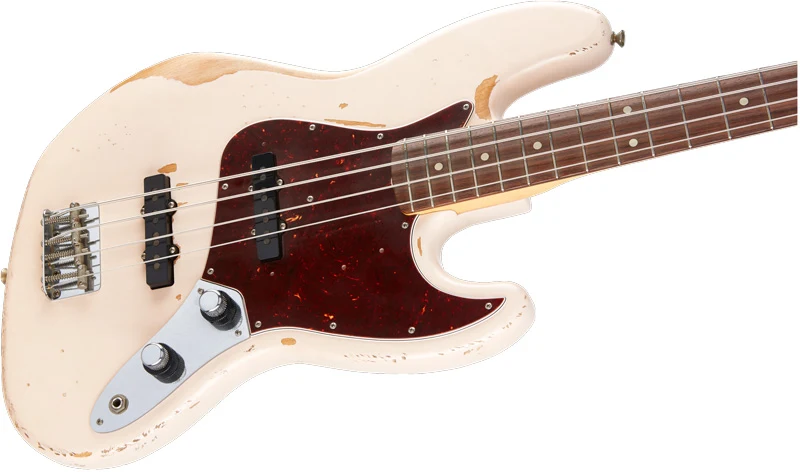 FENDER FLEA ARTIST JAZZ BASS ROAD WORN RW BAJO ELECTRICO SHELL PINK