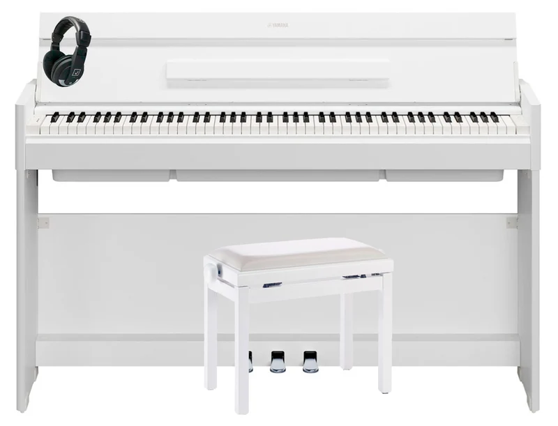 YAMAHA -PACK- YDPS56W PIANO DIGITAL ARIUS BLANCO + BANQUETA Y AURICULARES
