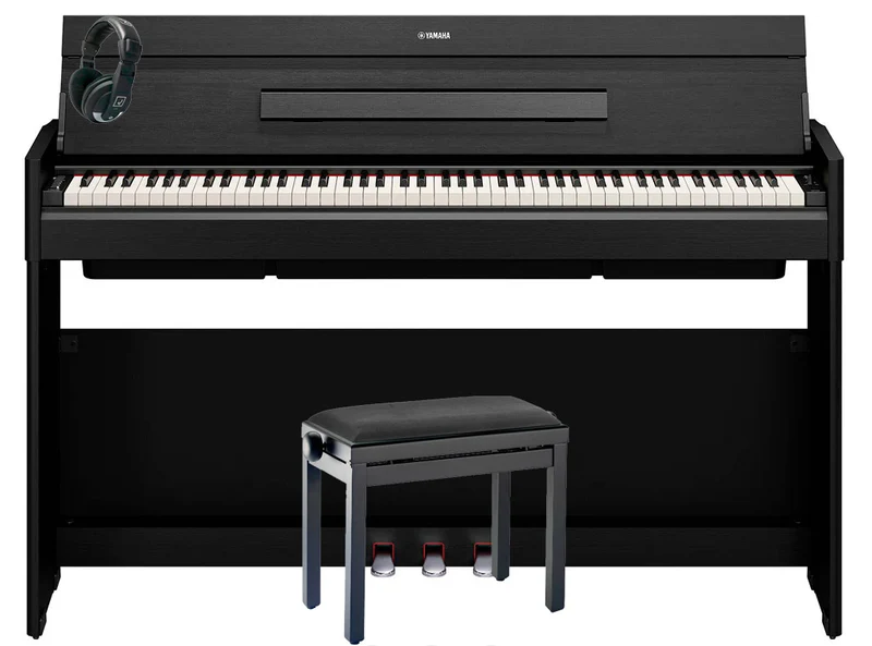 YAMAHA -PACK- YDPS56B PIANO DIGITAL ARIUS NEGRO + BANQUETA Y AURICULARES
