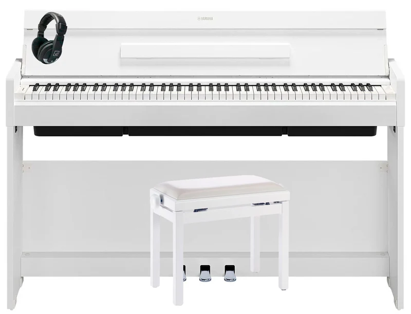 YAMAHA -PACK- YDPS36W PIANO DIGITAL ARIUS BLANCO + BANQUETA Y AURICULARES