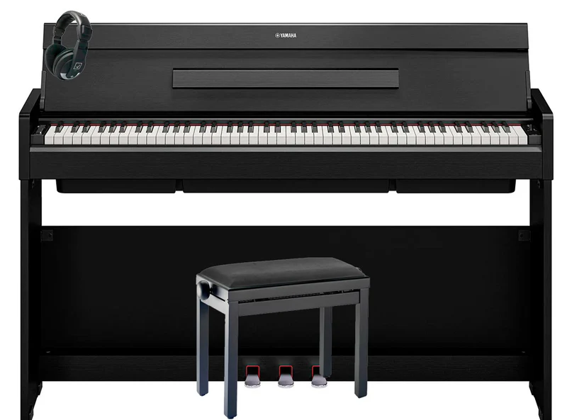 YAMAHA -PACK- YDPS36B PIANO DIGITAL ARIUS NEGRO + BANQUETA Y AURICULARES