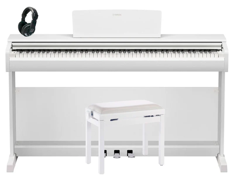 YAMAHA -PACK- YDP146W PIANO DIGITAL ARIUS BLANCO + BANQUETA Y AURICULARES