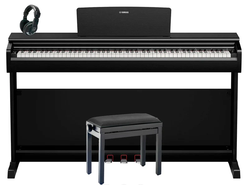 YAMAHA -PACK- YDP146B PIANO DIGITAL ARIUS NEGRO + BANQUETA Y AURICULARES