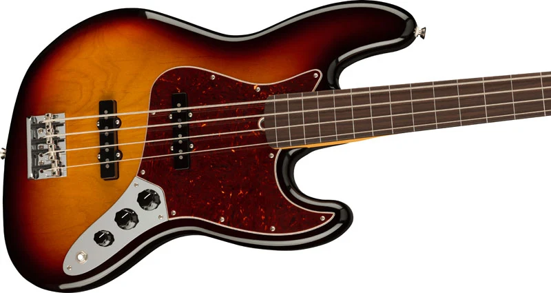 FENDER AMERICAN PROFESSIONAL II JAZZ BASS FRETLESS RW BAJO ELECTRICO 3 COLORES SUNBURST